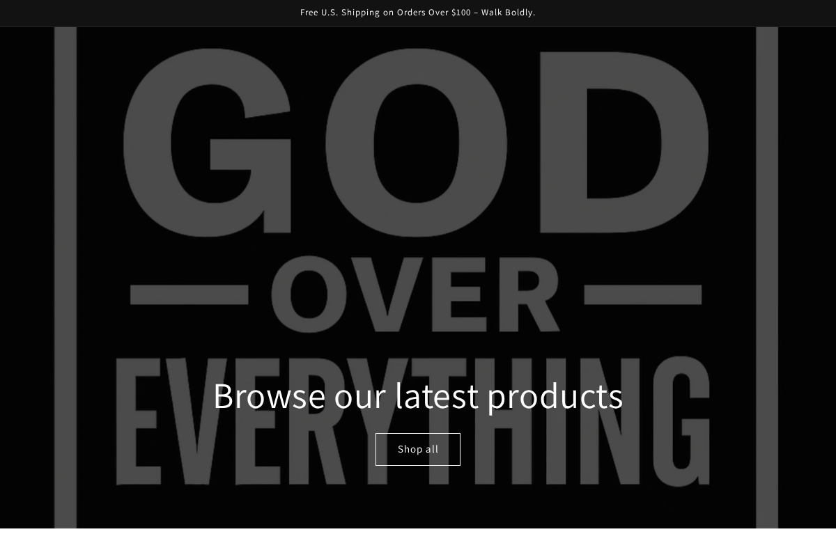 GOD OVER EVERYTHING homepage screenshot