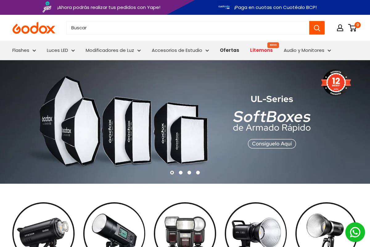 Godox Photo Equipment Co homepage screenshot
