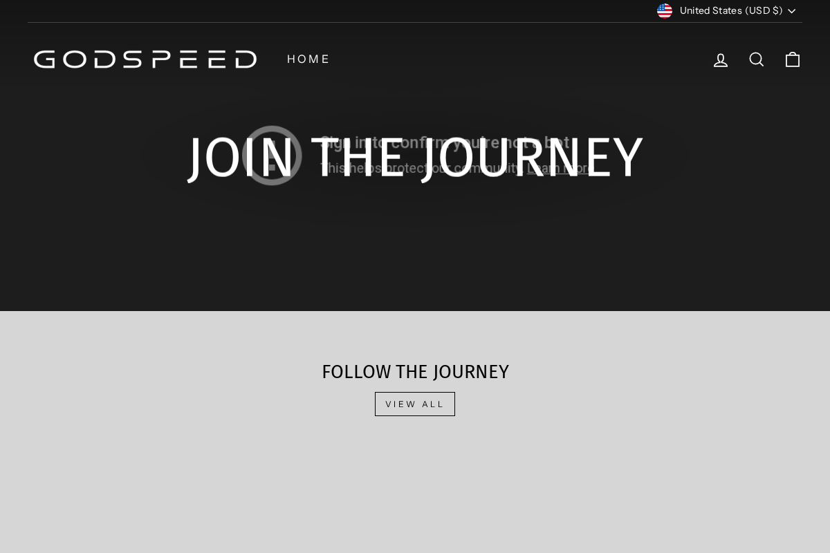 godspeedseries.com homepage screenshot