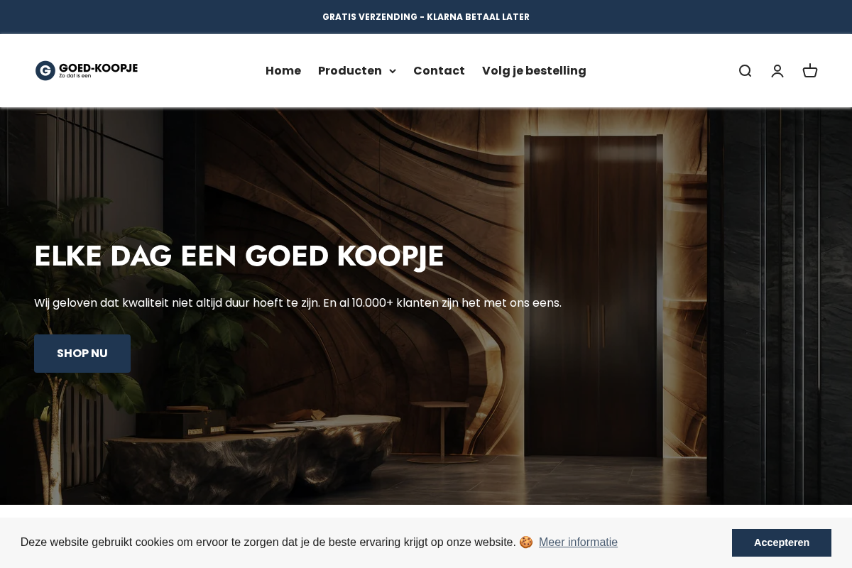 Goed Koopje homepage screenshot