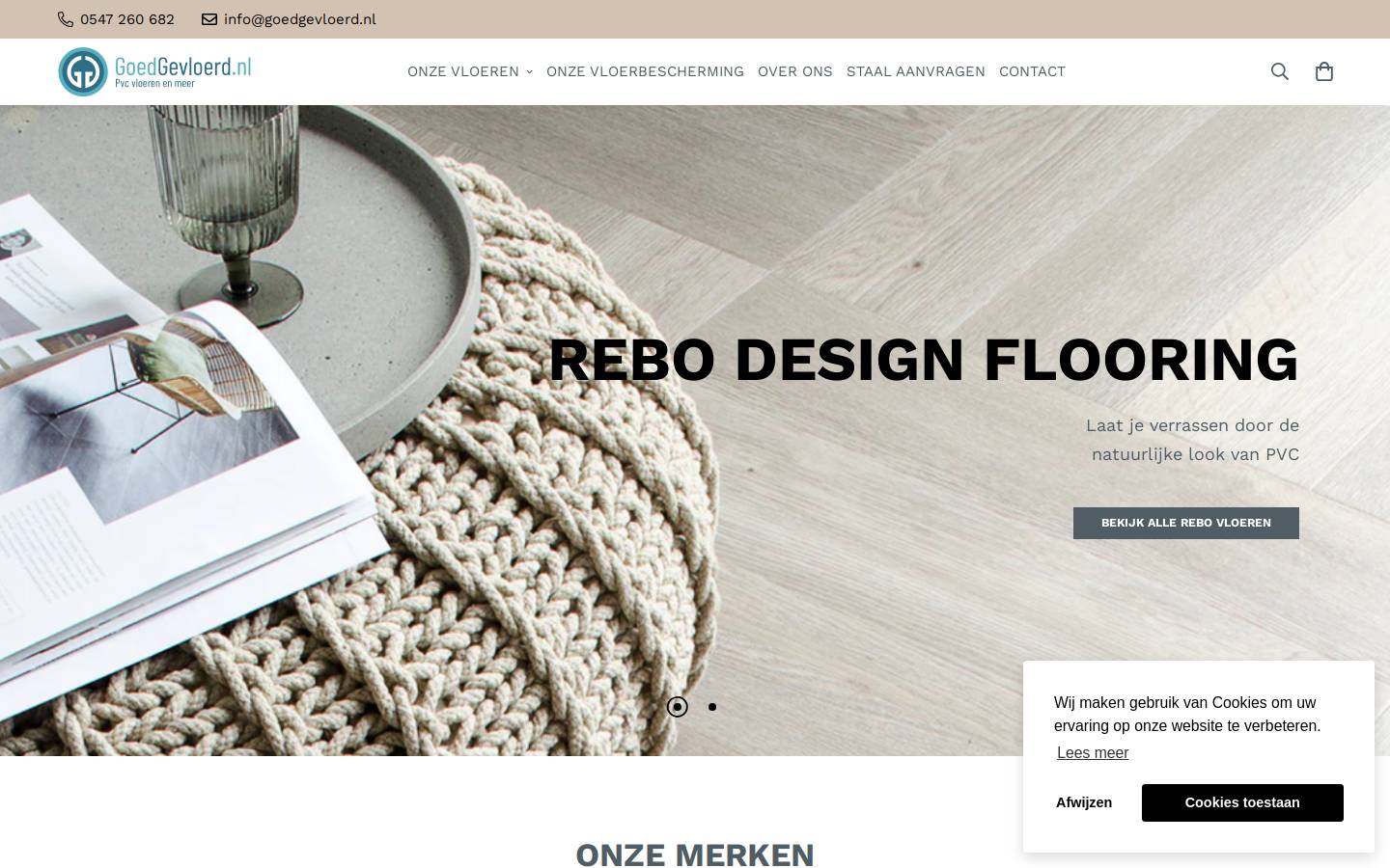 goedgevloerd.nl homepage screenshot