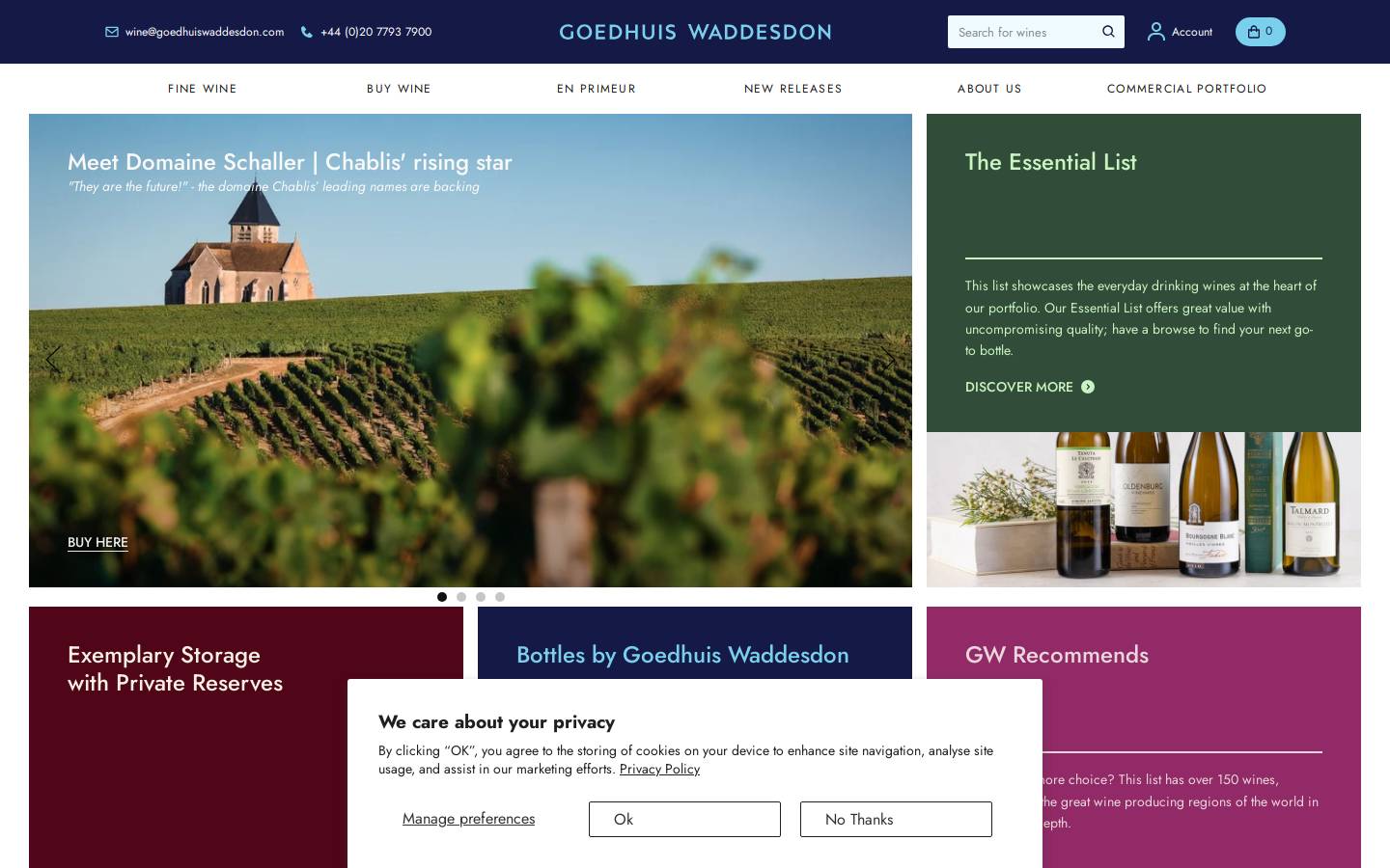 Goedhuiswaddesdon homepage screenshot