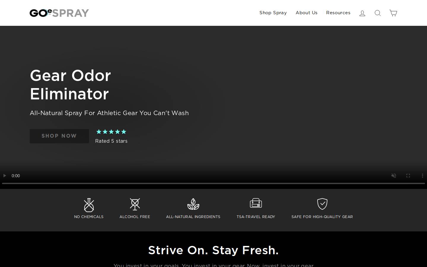 goespray.com homepage screenshot