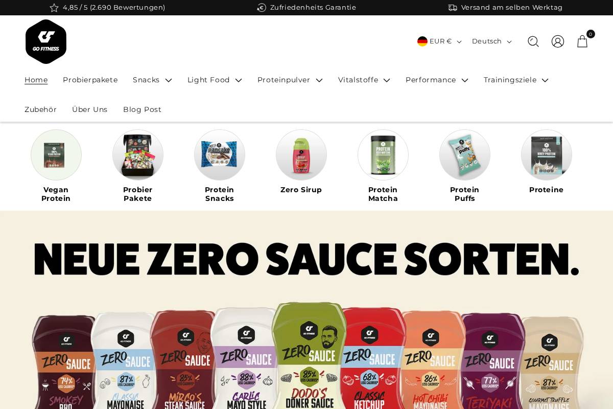 gofitness-nutrition.com homepage screenshot