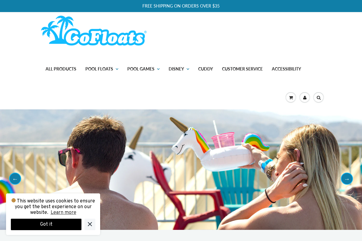 Gofloats.com homepage screenshot