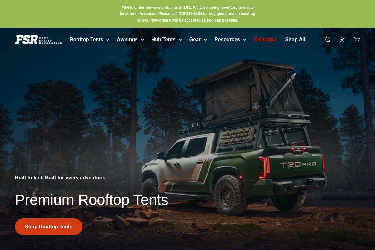 gofsr.com homepage screenshot