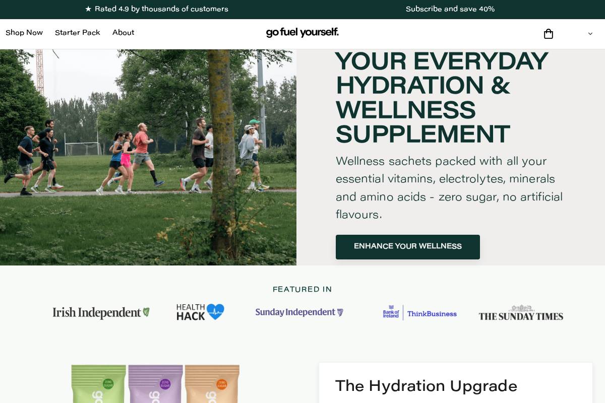 Gofuelyourself homepage screenshot