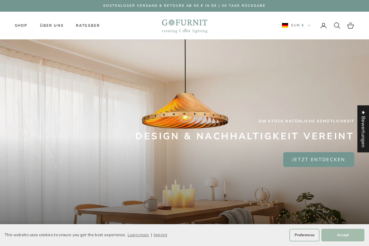 Gofurnit homepage screenshot