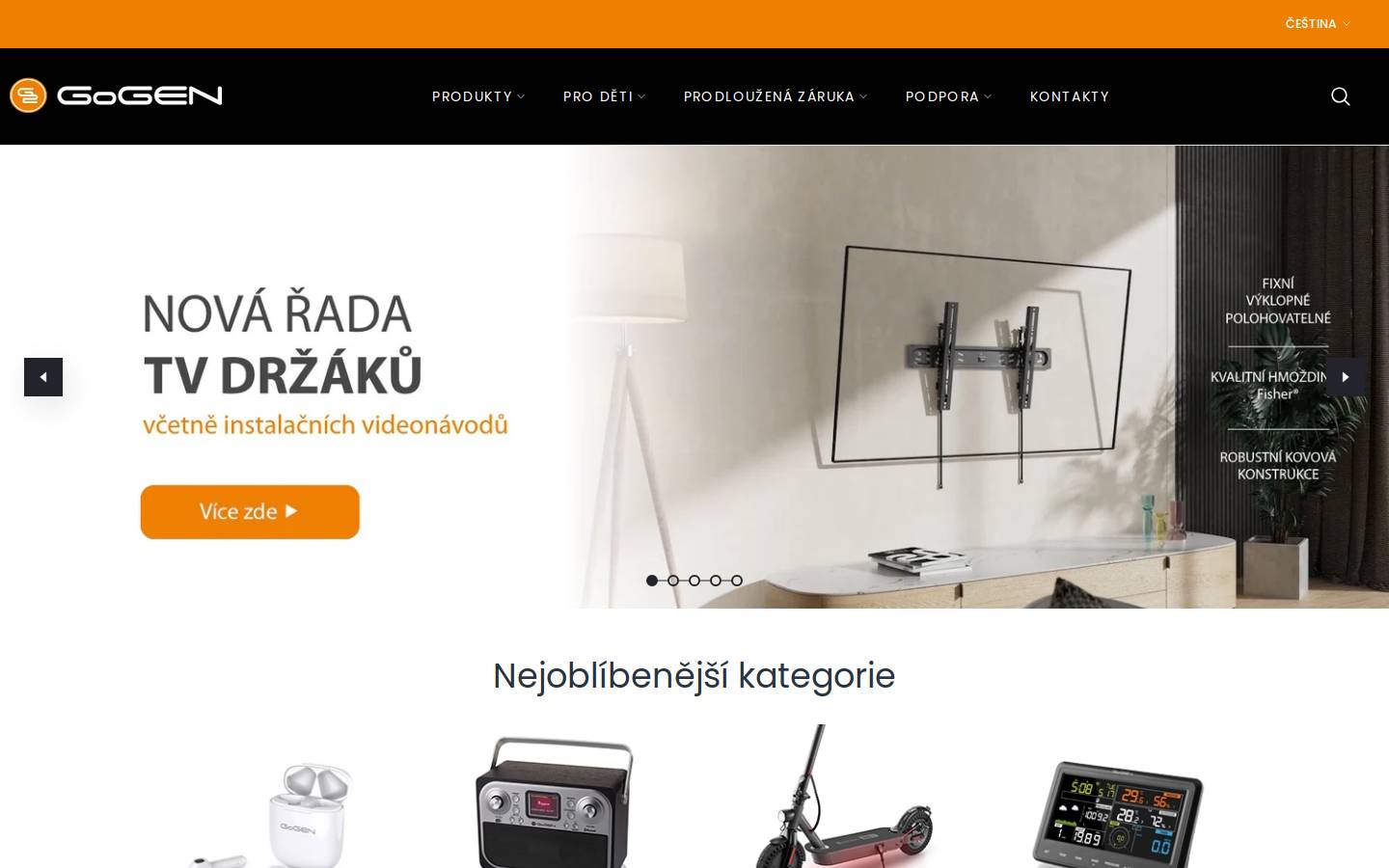 gogen.cz homepage screenshot