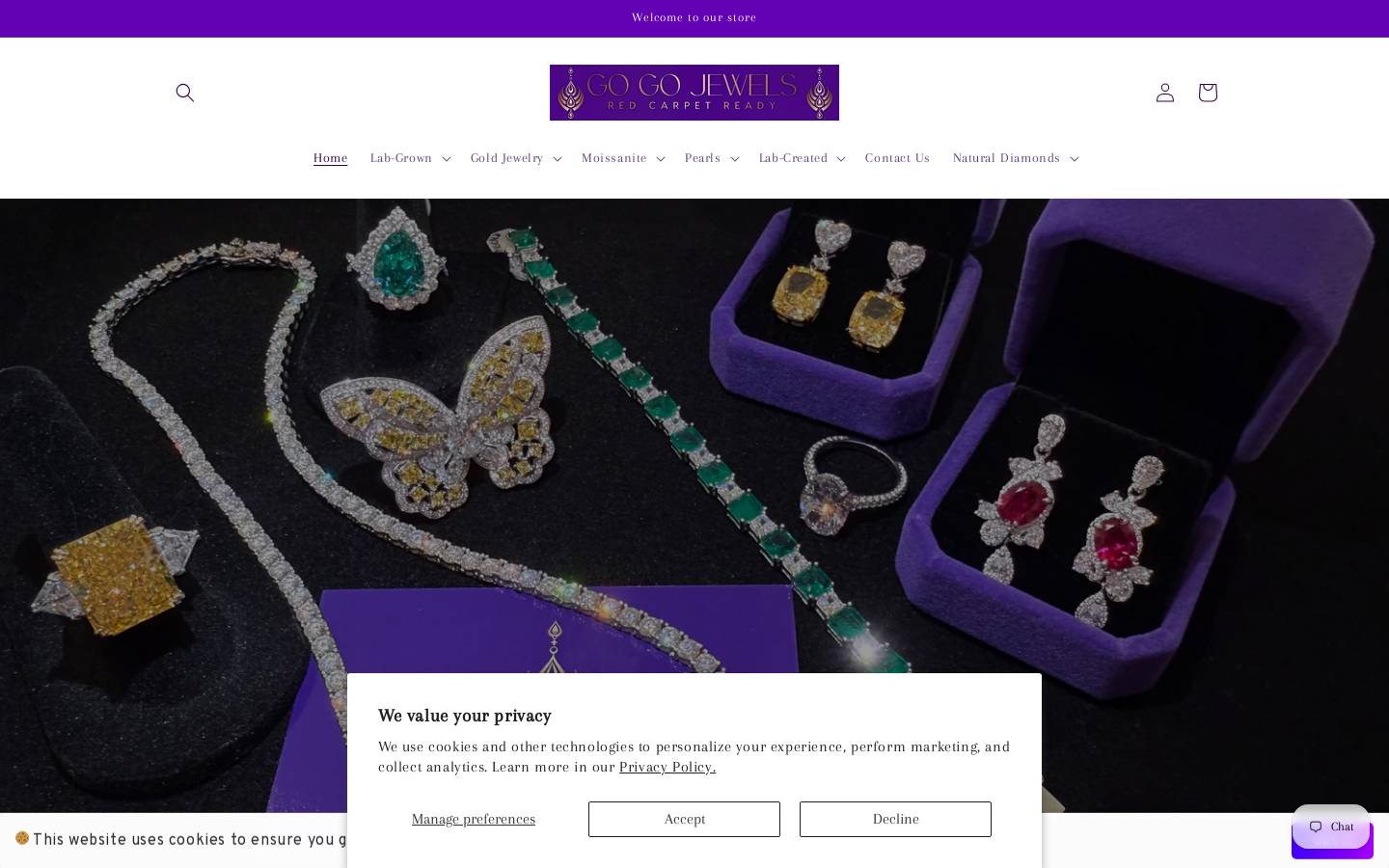 gogojewels.com homepage screenshot