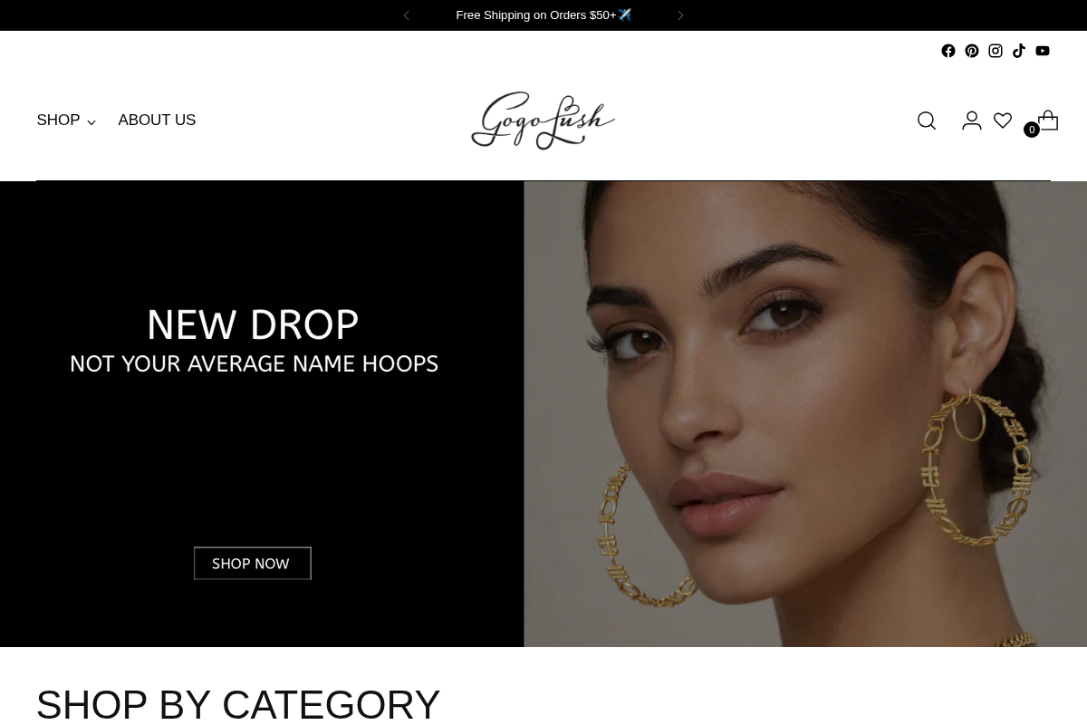 Gogo Lush homepage screenshot