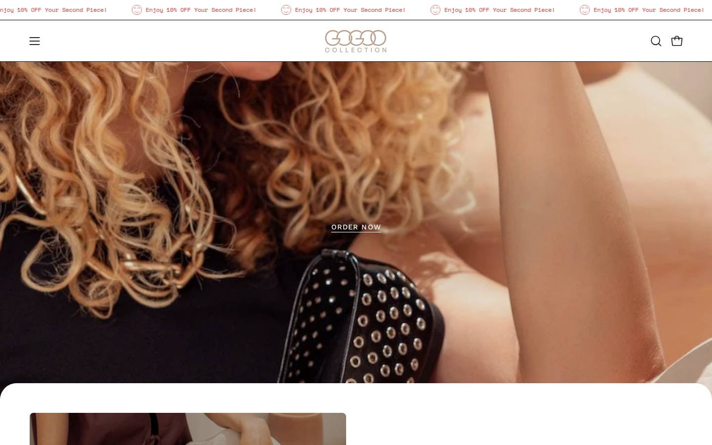 gogoocollection.com homepage screenshot