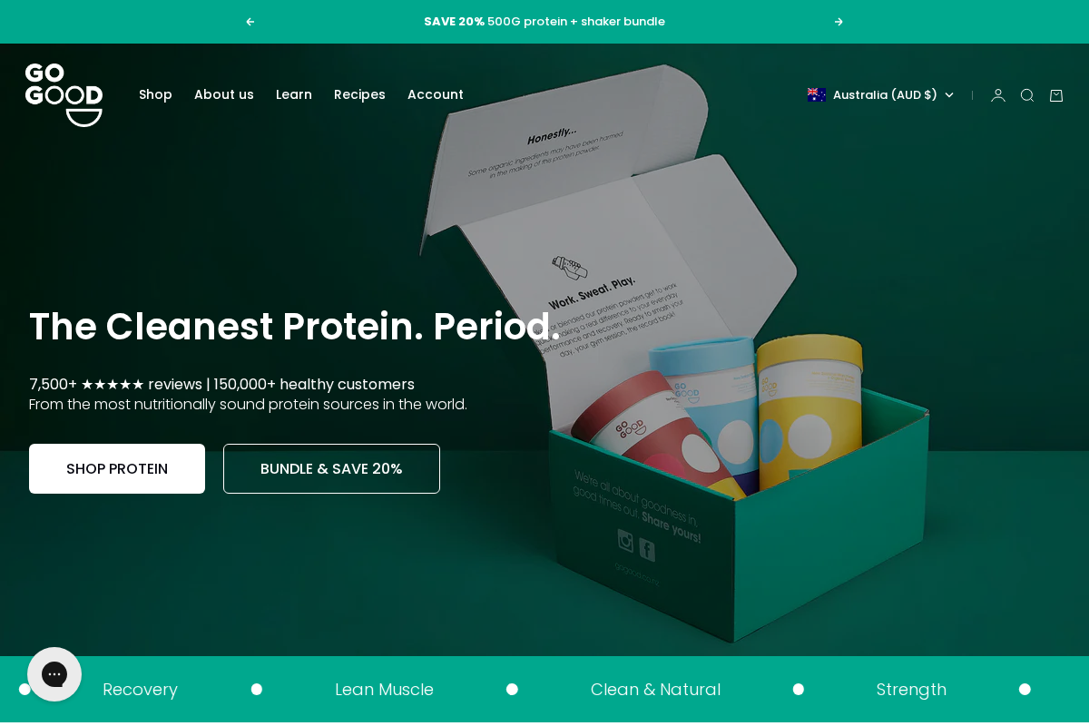 Go Good homepage screenshot