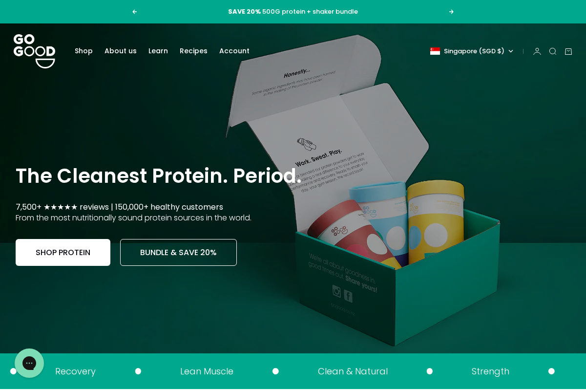 Go Good homepage screenshot