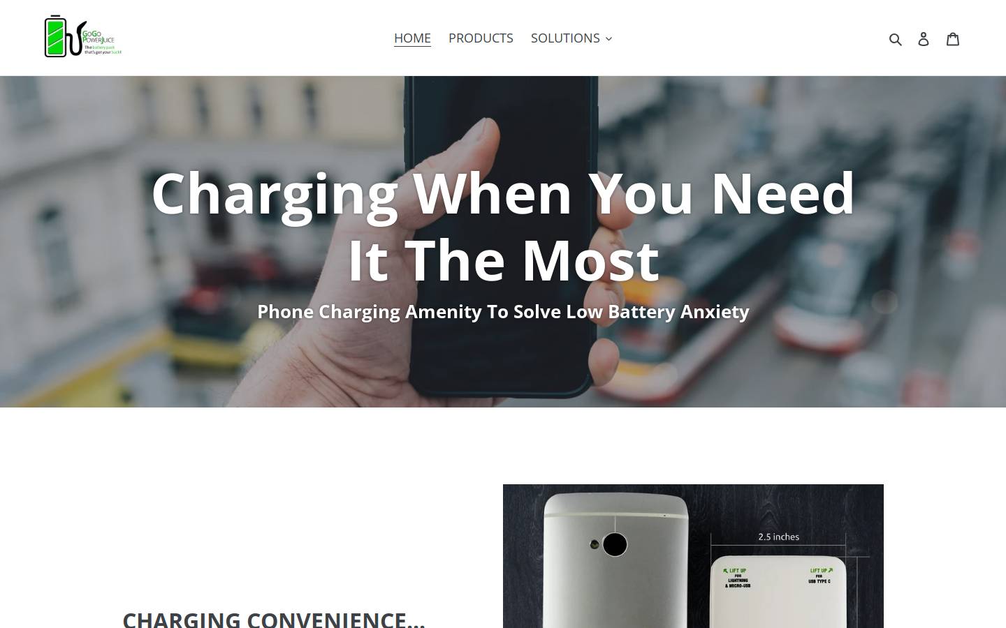 gogopowerjuice.com homepage screenshot