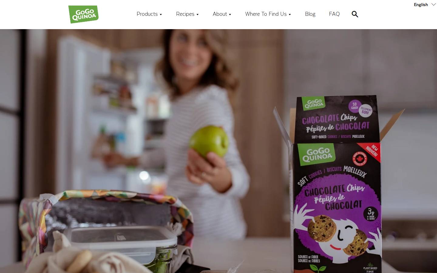 gogoquinoa.com homepage screenshot