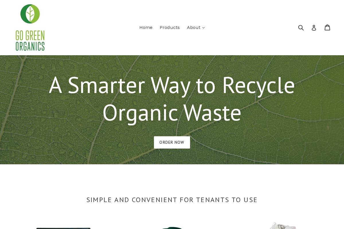 gogreenorganics.ca homepage screenshot
