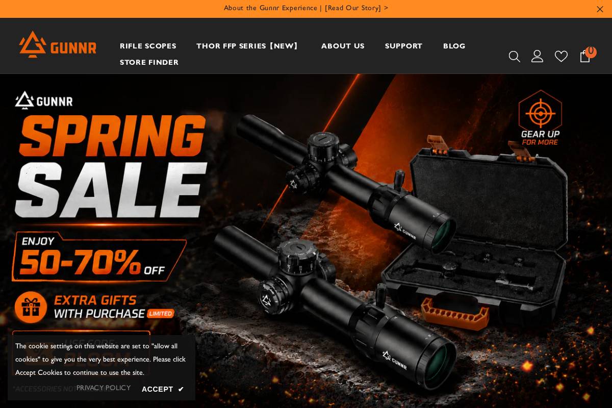 Gogunnr homepage screenshot