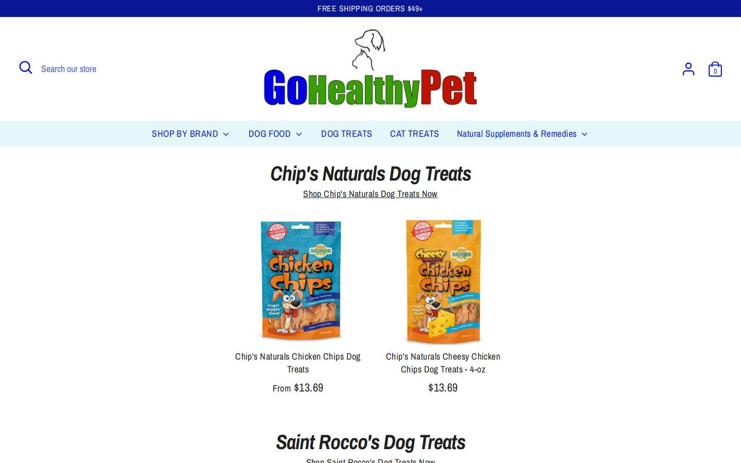 gohealthypet.net homepage screenshot