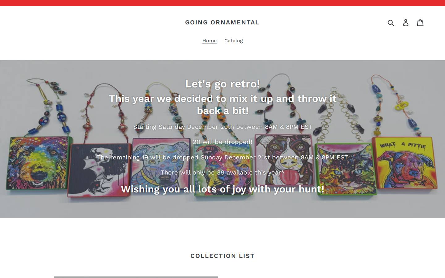 goingornamental.com homepage screenshot