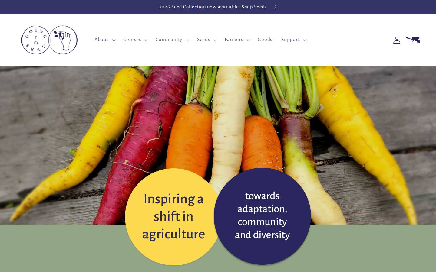 goingtoseed.org homepage screenshot