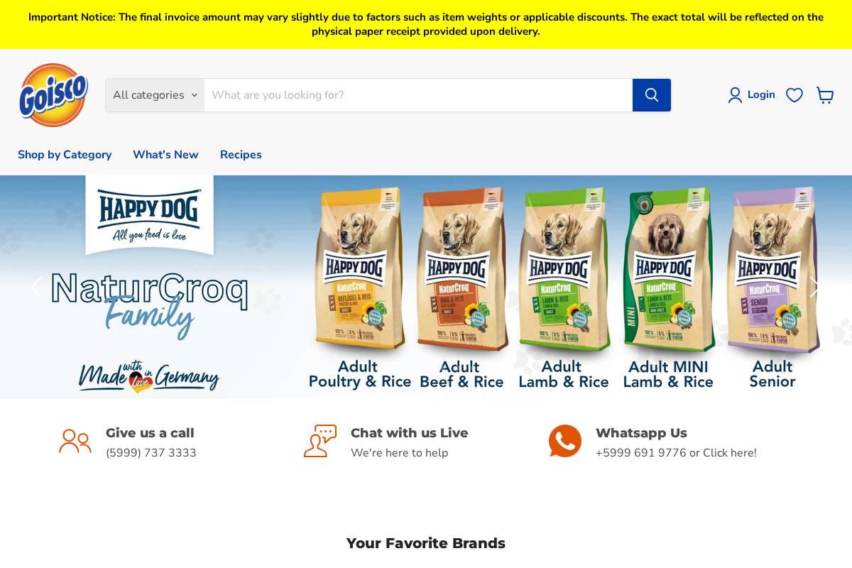 goisco.com homepage screenshot