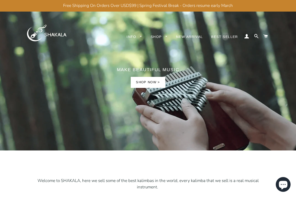 gokalimba.com homepage screenshot