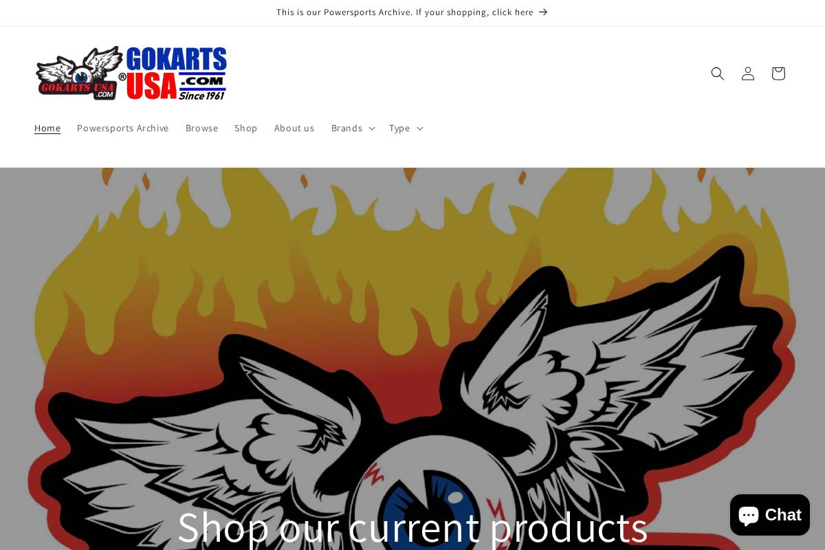 GoKarts USA® homepage screenshot