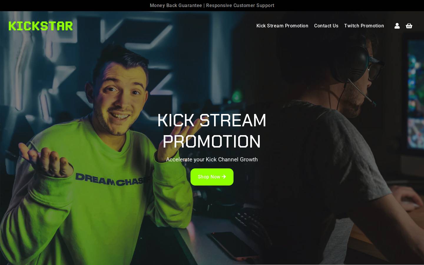 gokickstar.com homepage screenshot