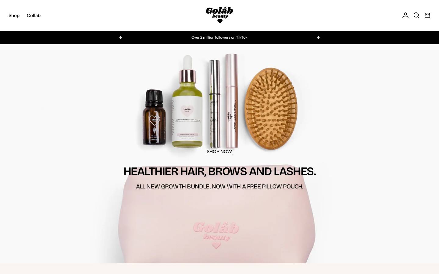 golabbeauty.com homepage screenshot