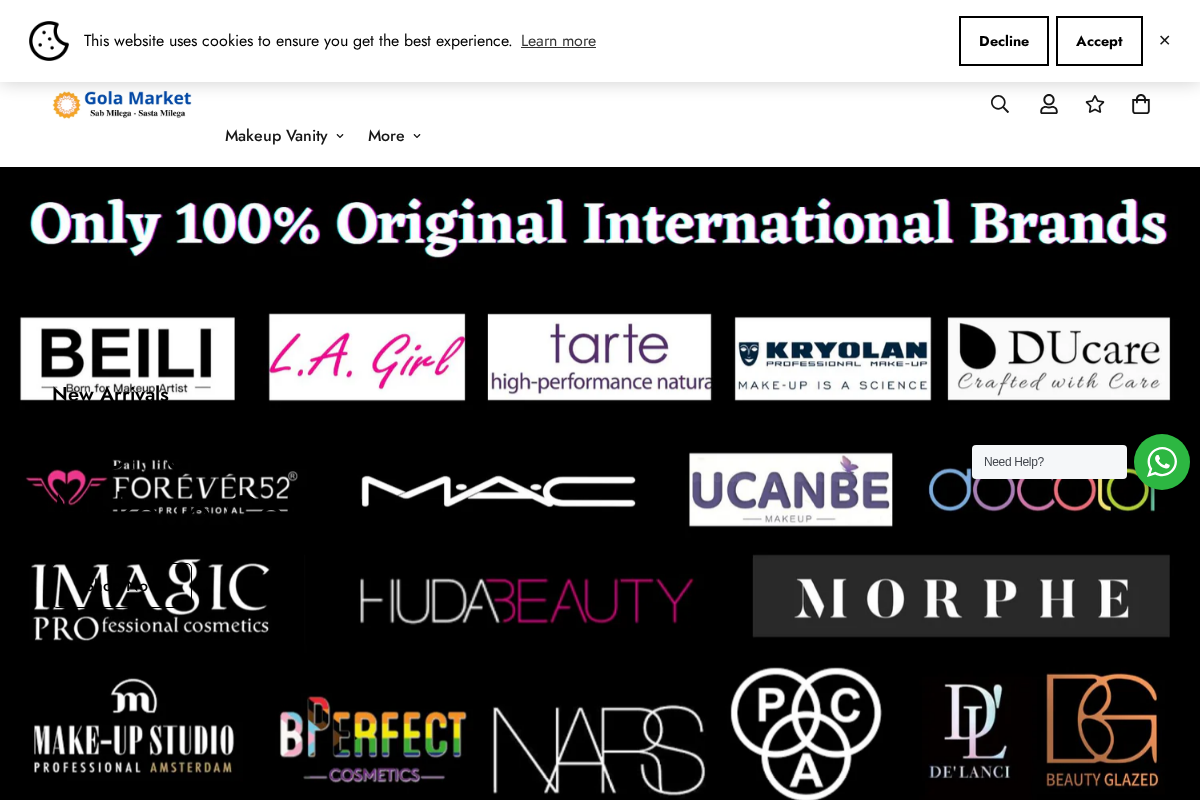 Gola Market homepage screenshot