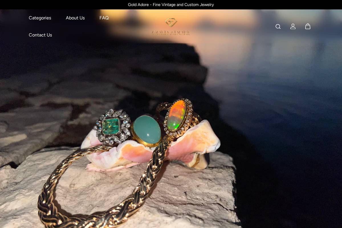 goldadore.com homepage screenshot