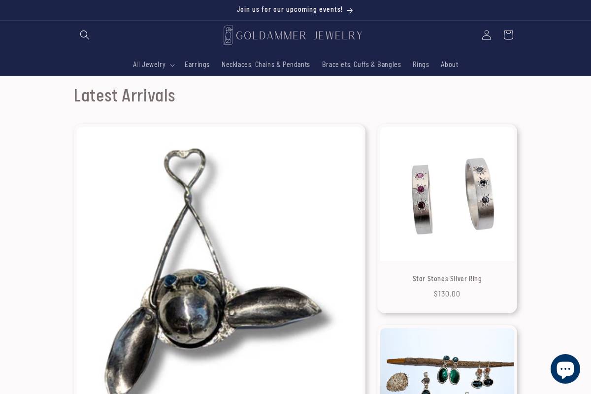 goldammer-jewelry.com homepage screenshot