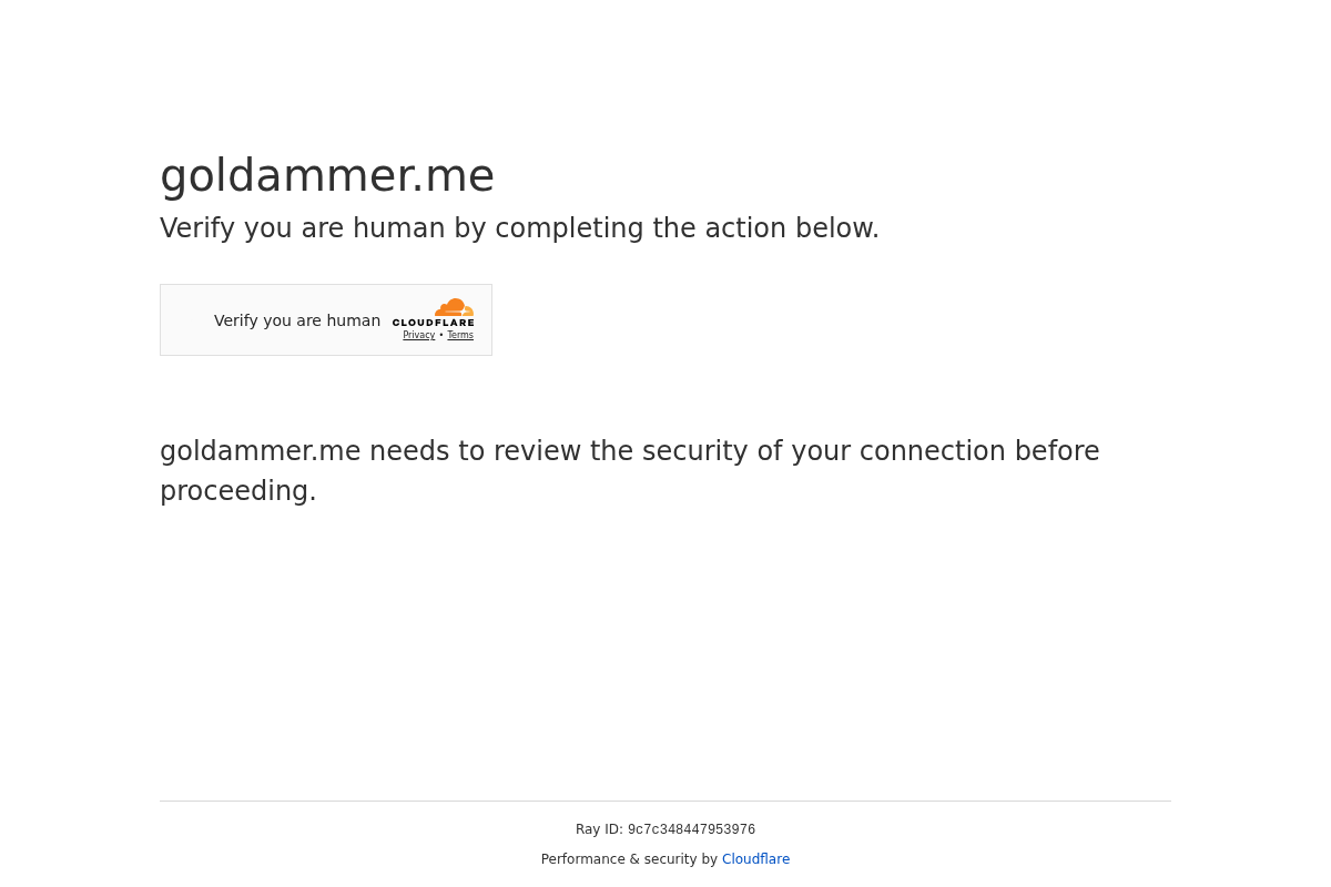 GOLDAMMER homepage screenshot