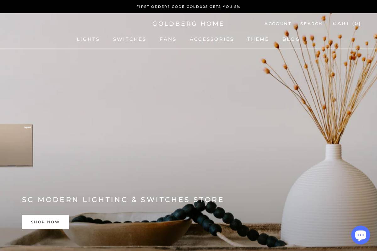 goldberg-home.com homepage screenshot