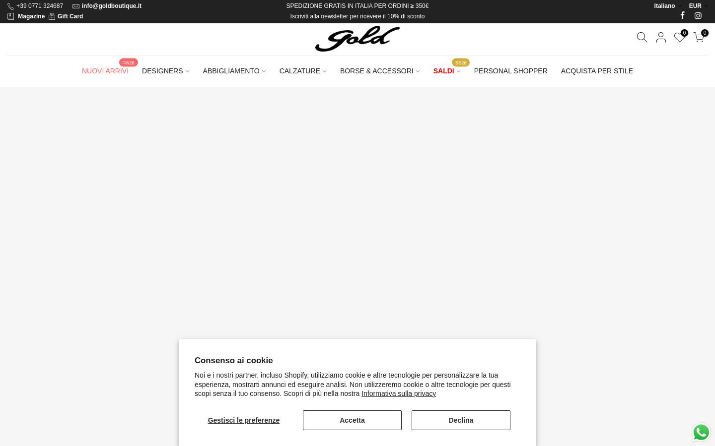 Gold Boutique homepage screenshot