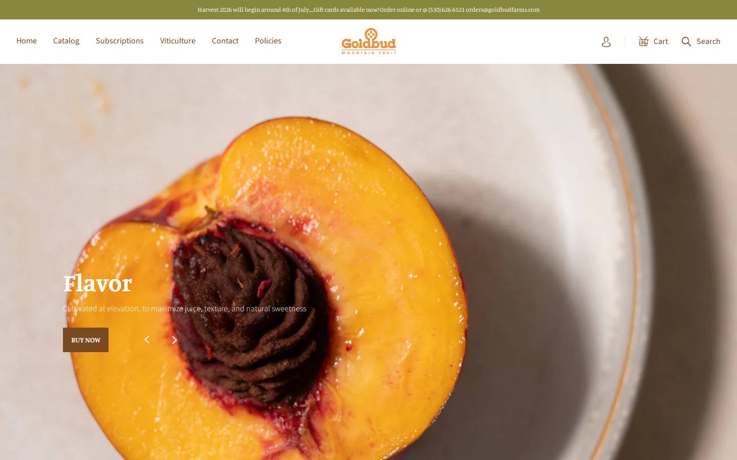goldbudfarms.com homepage screenshot
