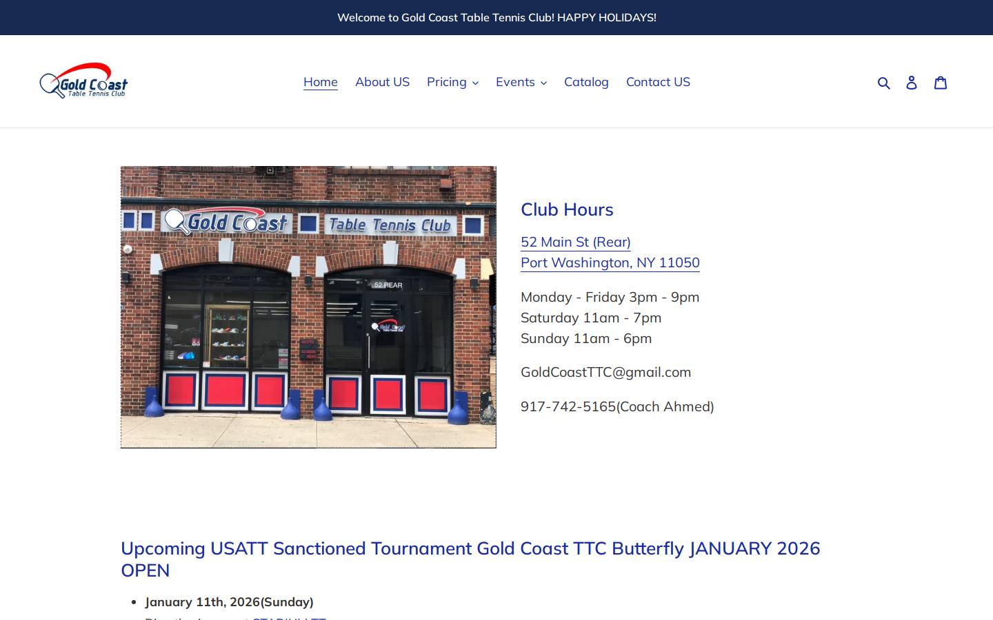 goldcoastttc.com homepage screenshot