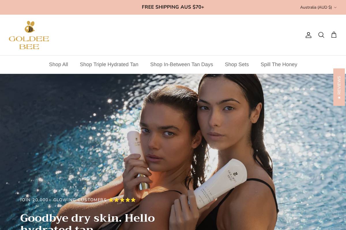 goldeebee.com homepage screenshot