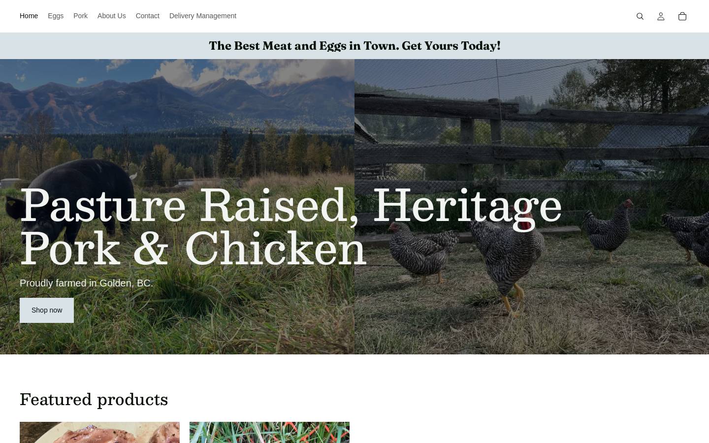 goldenacres.farm homepage screenshot