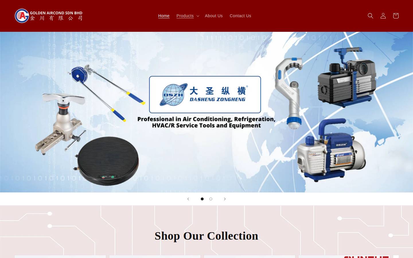 goldenair.com.my homepage screenshot