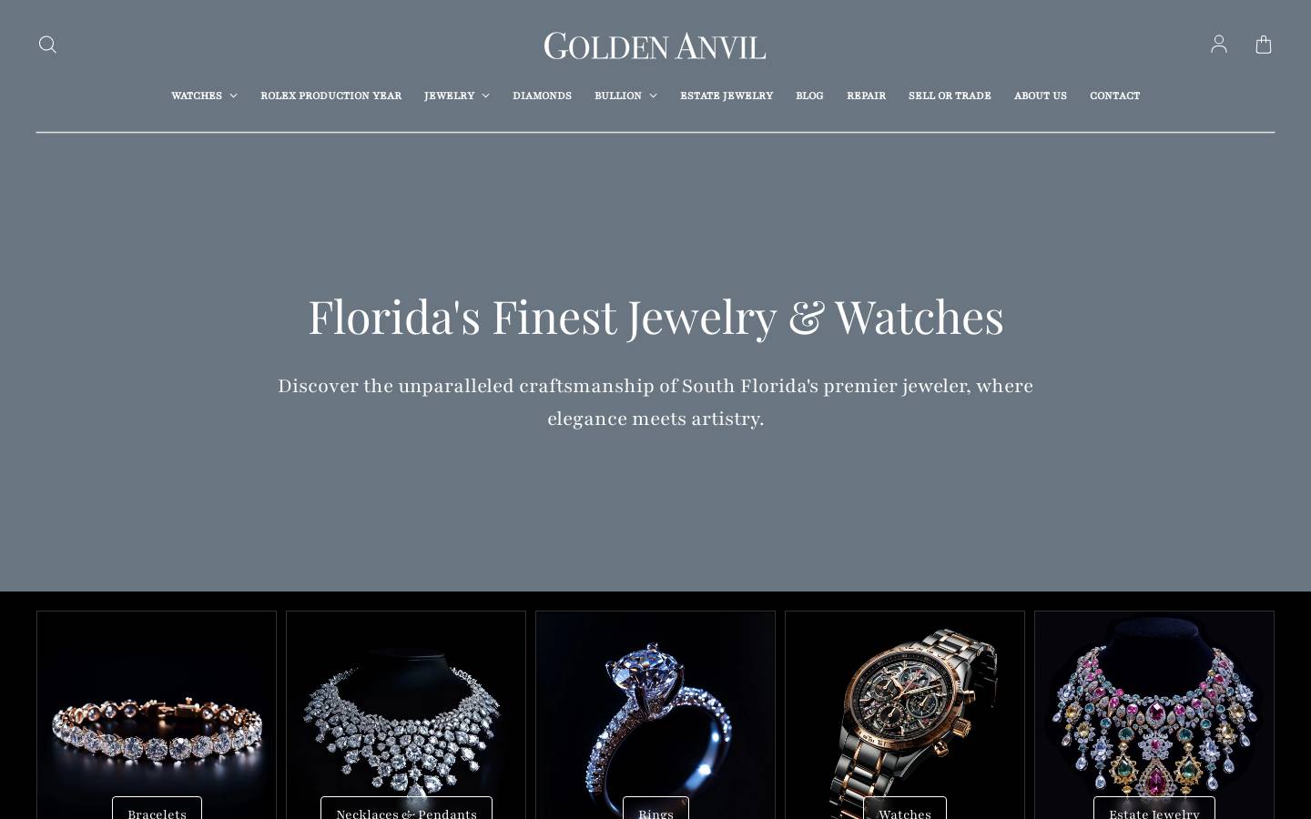 goldenanvil.com homepage screenshot