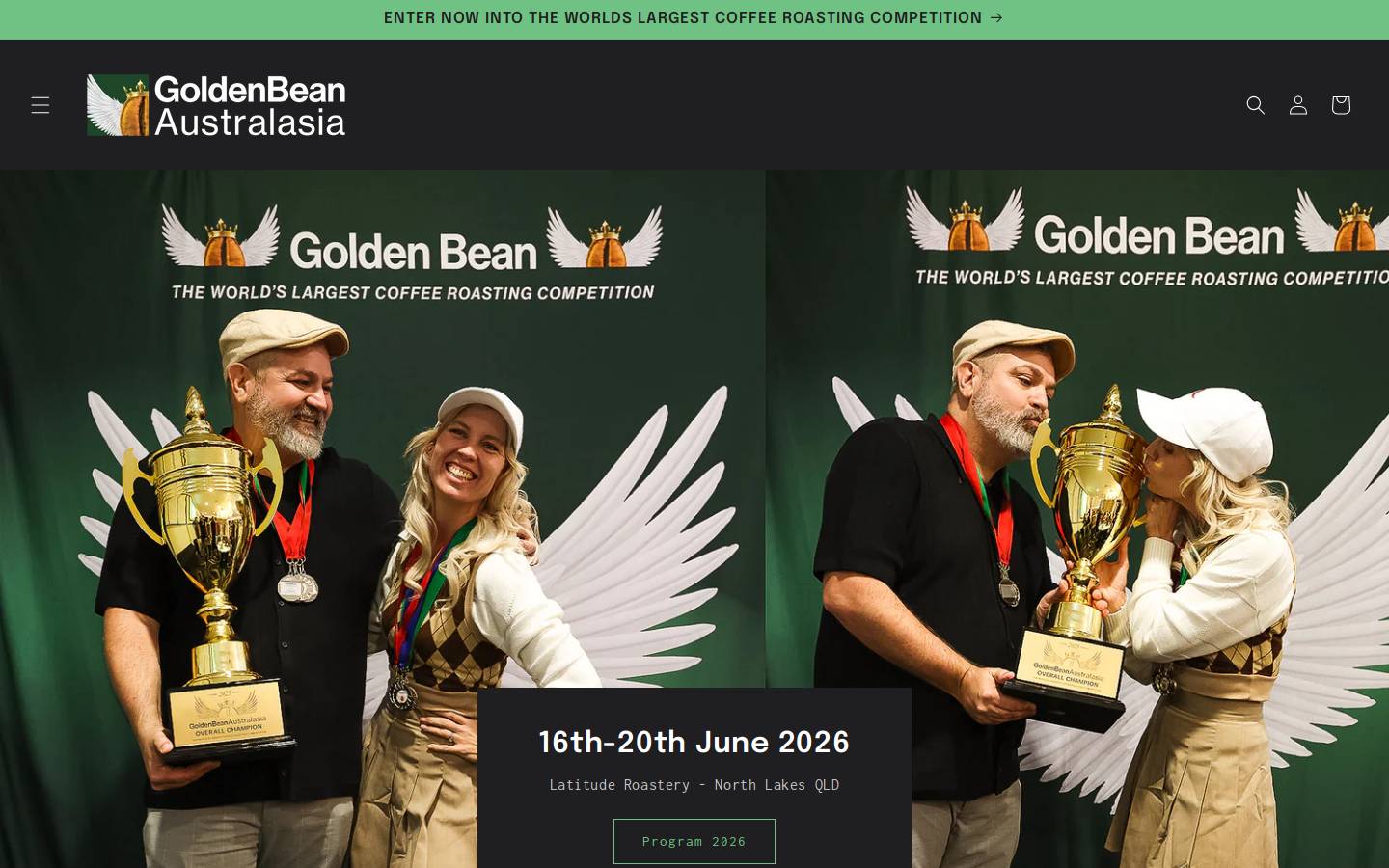 goldenbean.com.au homepage screenshot