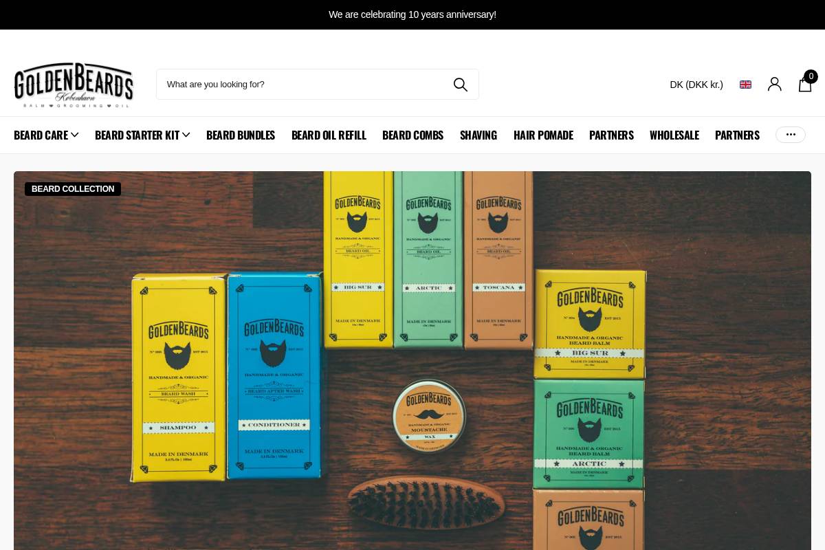 Golden Beards homepage screenshot