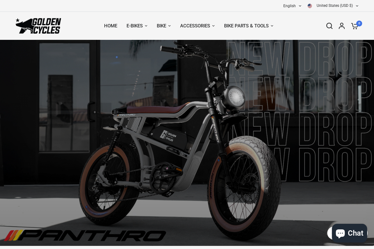 goldencycles homepage screenshot