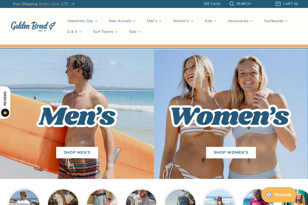 Golden Breed homepage screenshot