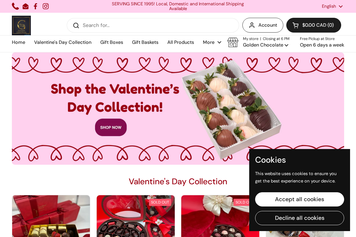 Mikal's Golden Chocolate homepage screenshot