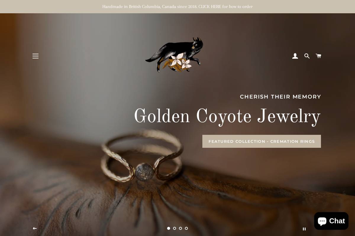 goldencoyote.ca homepage screenshot