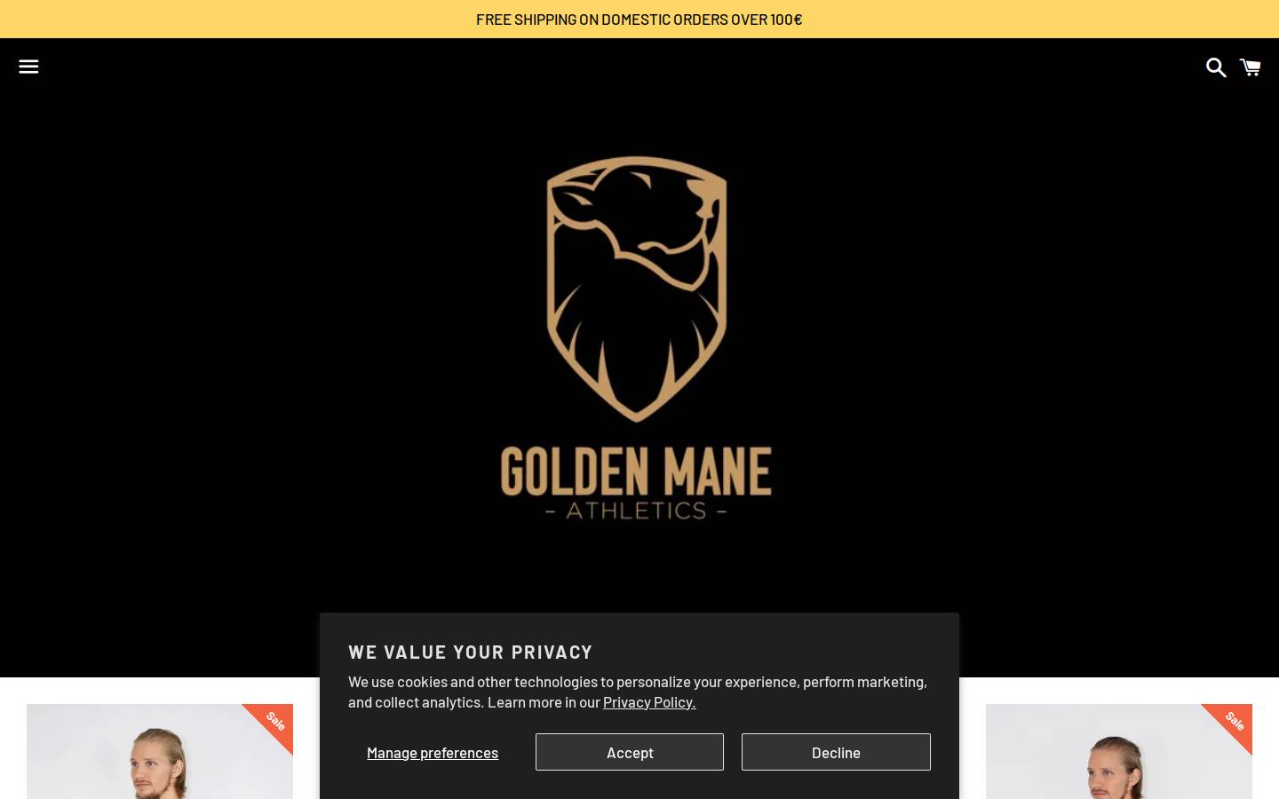 goldenmaneathletics.com homepage screenshot