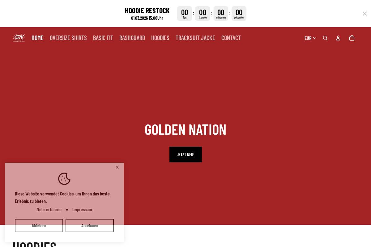 goldennation.de homepage screenshot